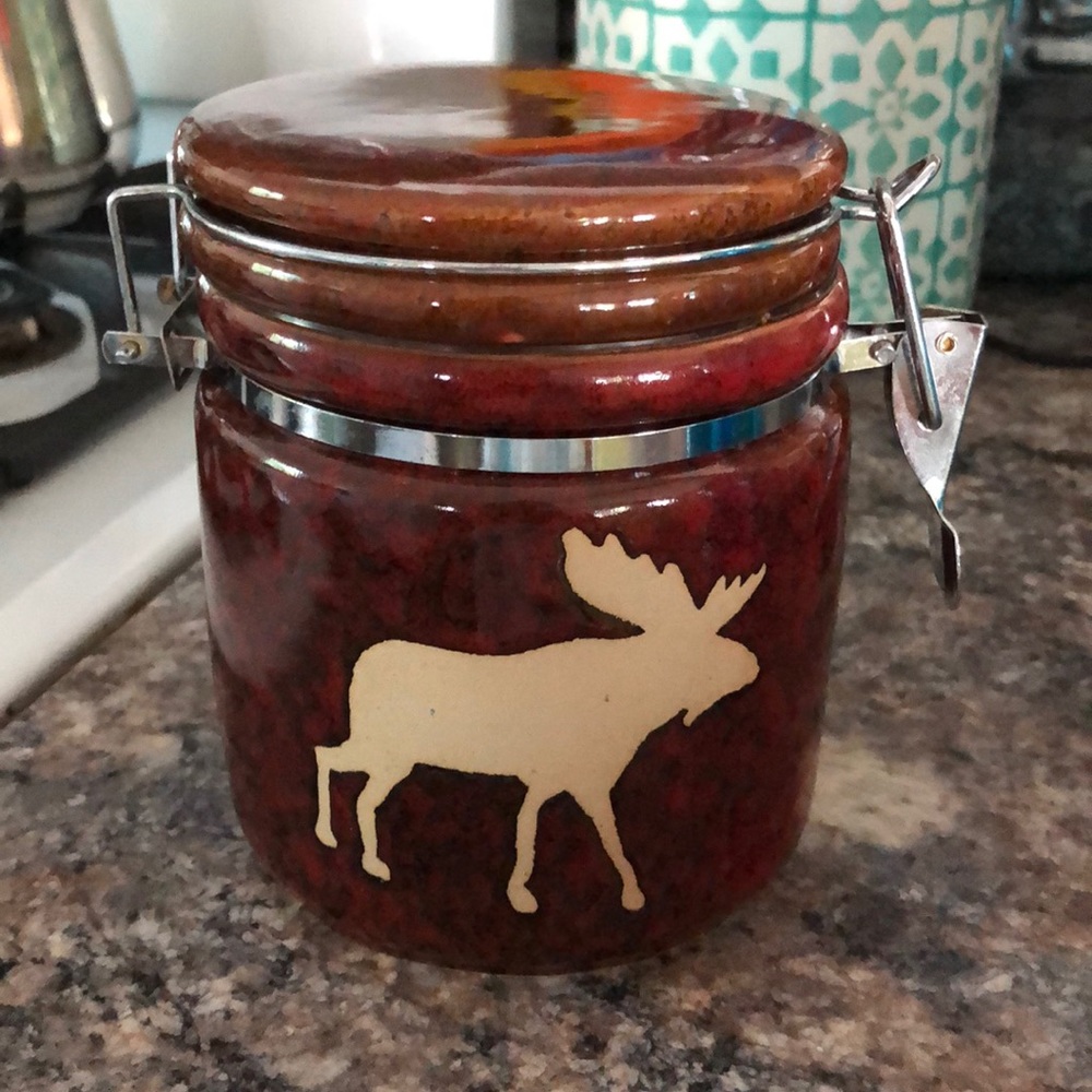 Ceramic Moose container